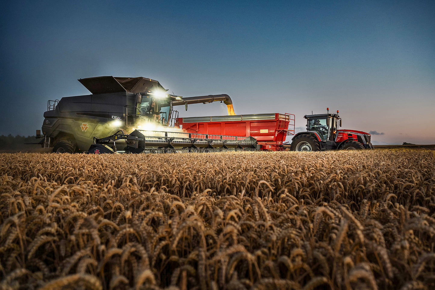 Claas Evening Harvest Fine Art Print