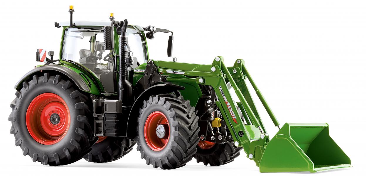 Wiking - Fendt 724 Vario W/Frontloader Cargo