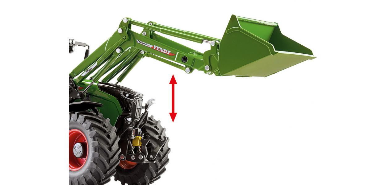 Wiking - Fendt 724 Vario W/Frontloader Cargo
