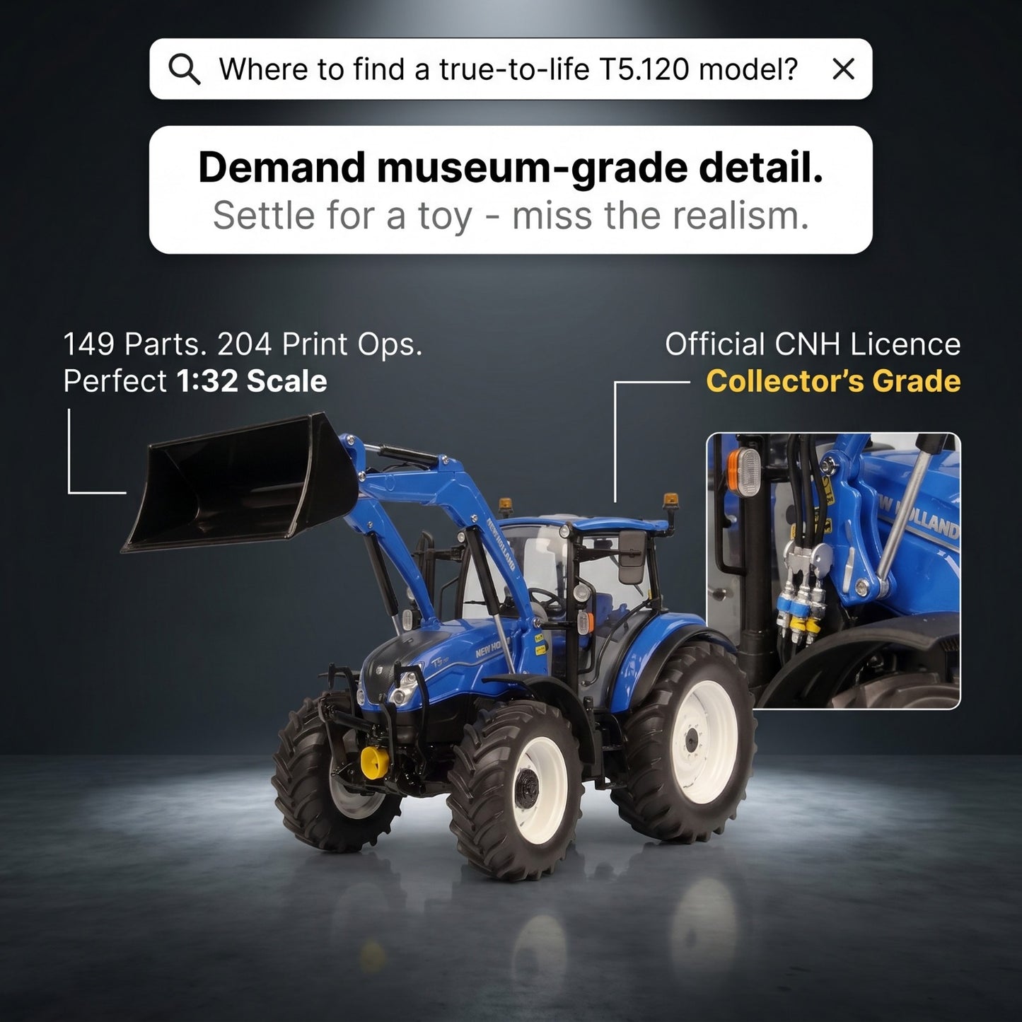 New Holland T5.120 Dual Command with front loader 1.32
