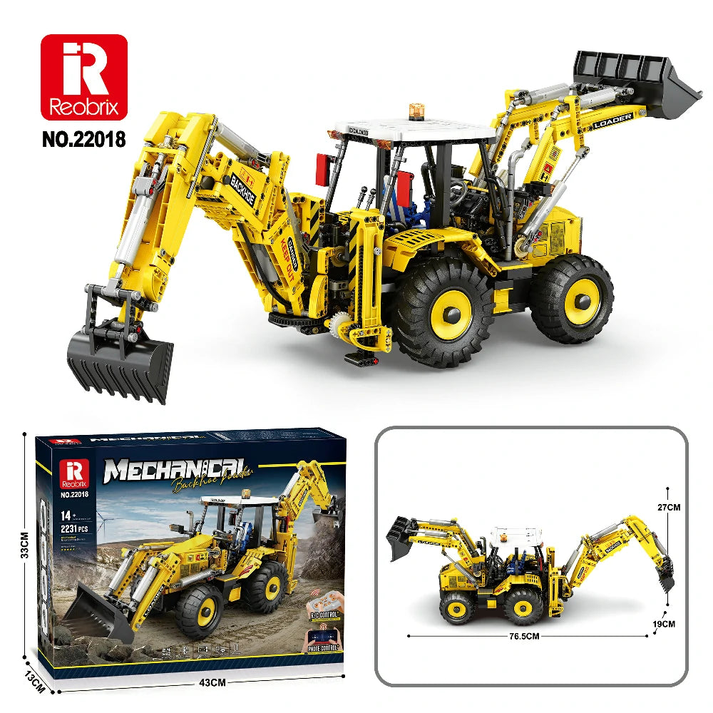 Bulldozer with Back Hoe（Remote Control Version）