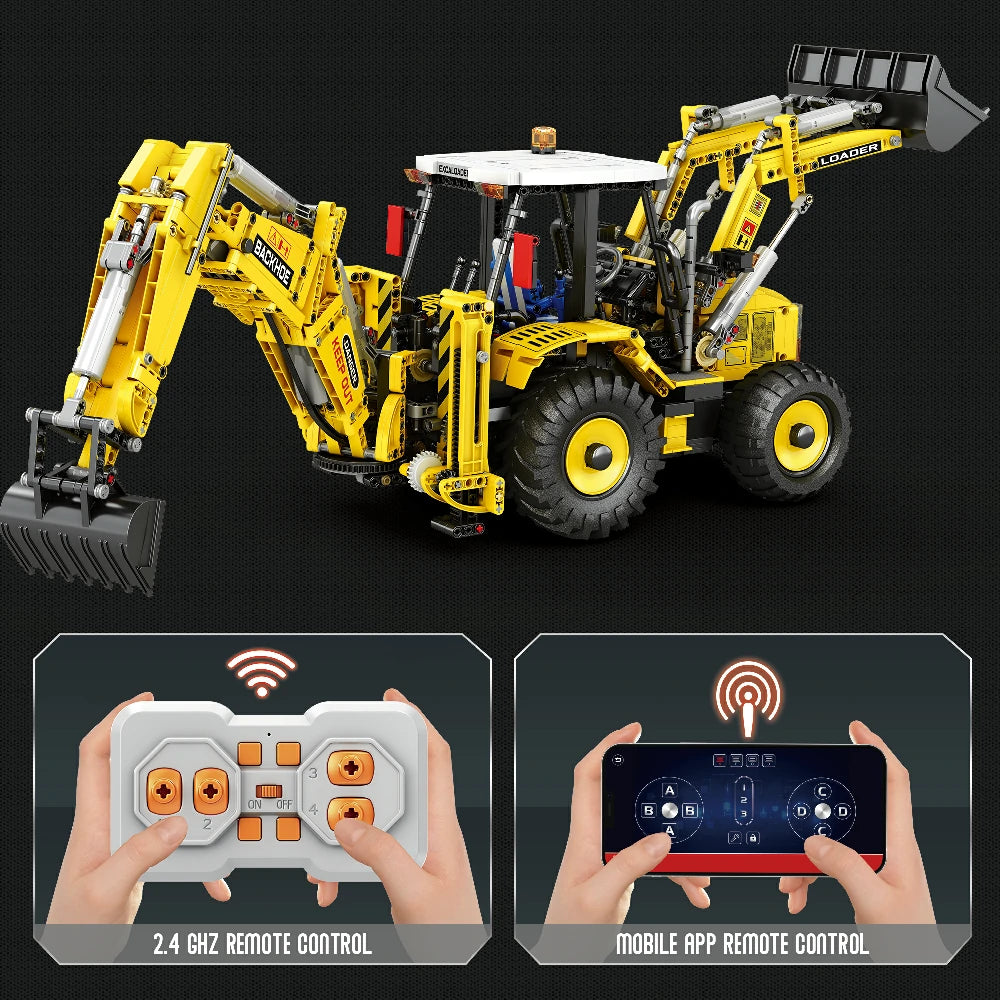 Bulldozer with Back Hoe（Remote Control Version）