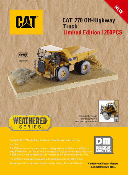 Die Cast Masters - 1:50 Cat 770 Weathered Off-Highway Truck