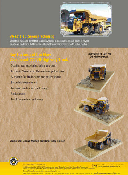 Die Cast Masters - 1:50 Cat 770 Weathered Off-Highway Truck