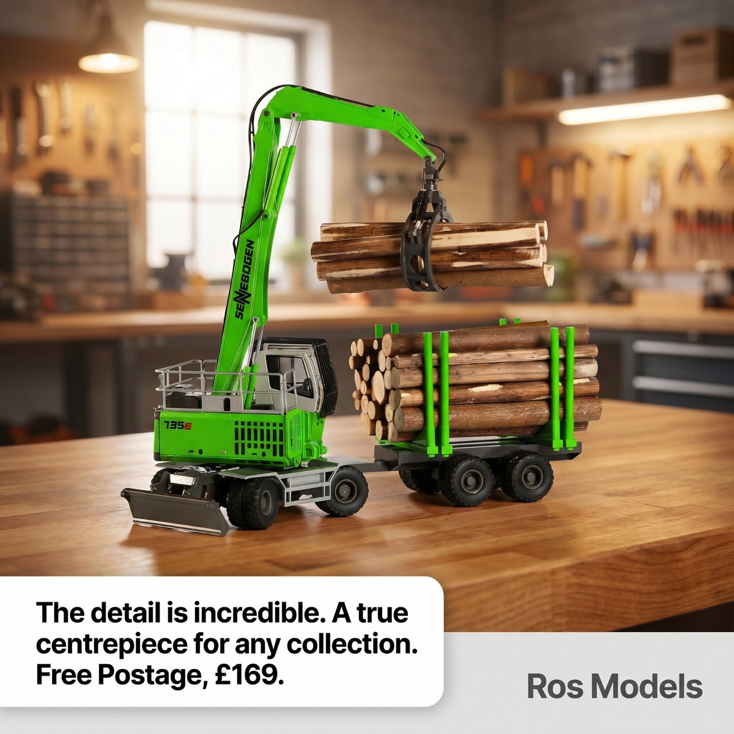 Ros - SENNEBOGEN Material Handler 735 E with Trailer - 1:50