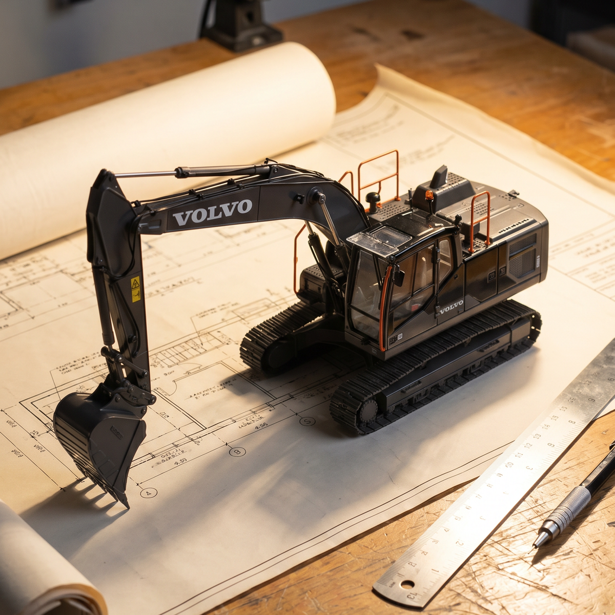 AT - Volvo EC220E Limited Black Edition - 1:32