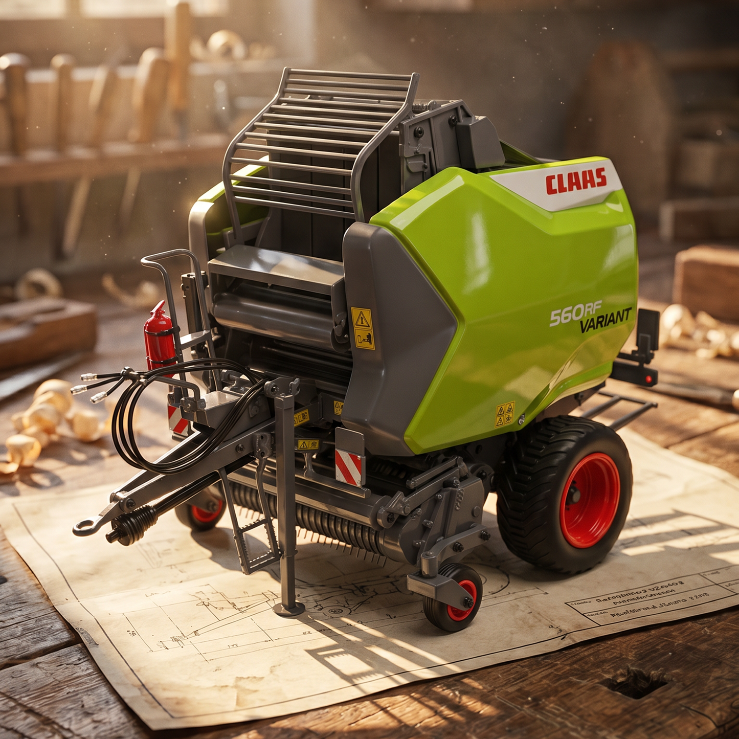 UNIVERSAL HOBBIES - Claas Variant 560RF Round Baler - 1:32