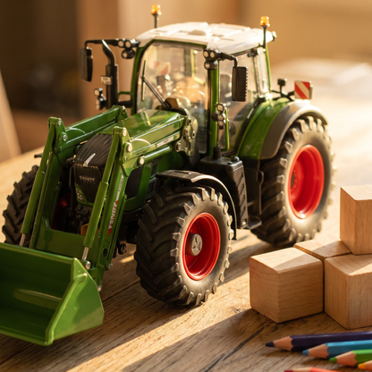 Wiking - Fendt 724 Vario W/Frontloader Cargo