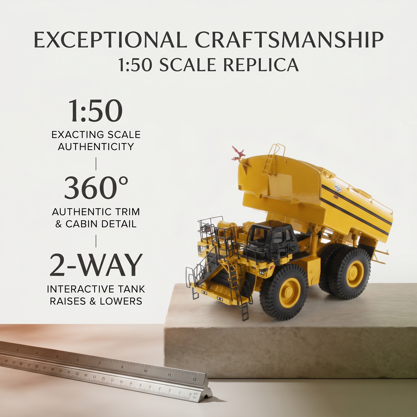 Die Cast Masters - Cat Mega MWT30 Mining Truck Water Tank - 1:50