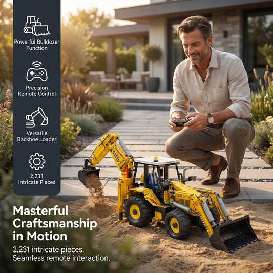 Bulldozer with Back Hoe（Remote Control Version）