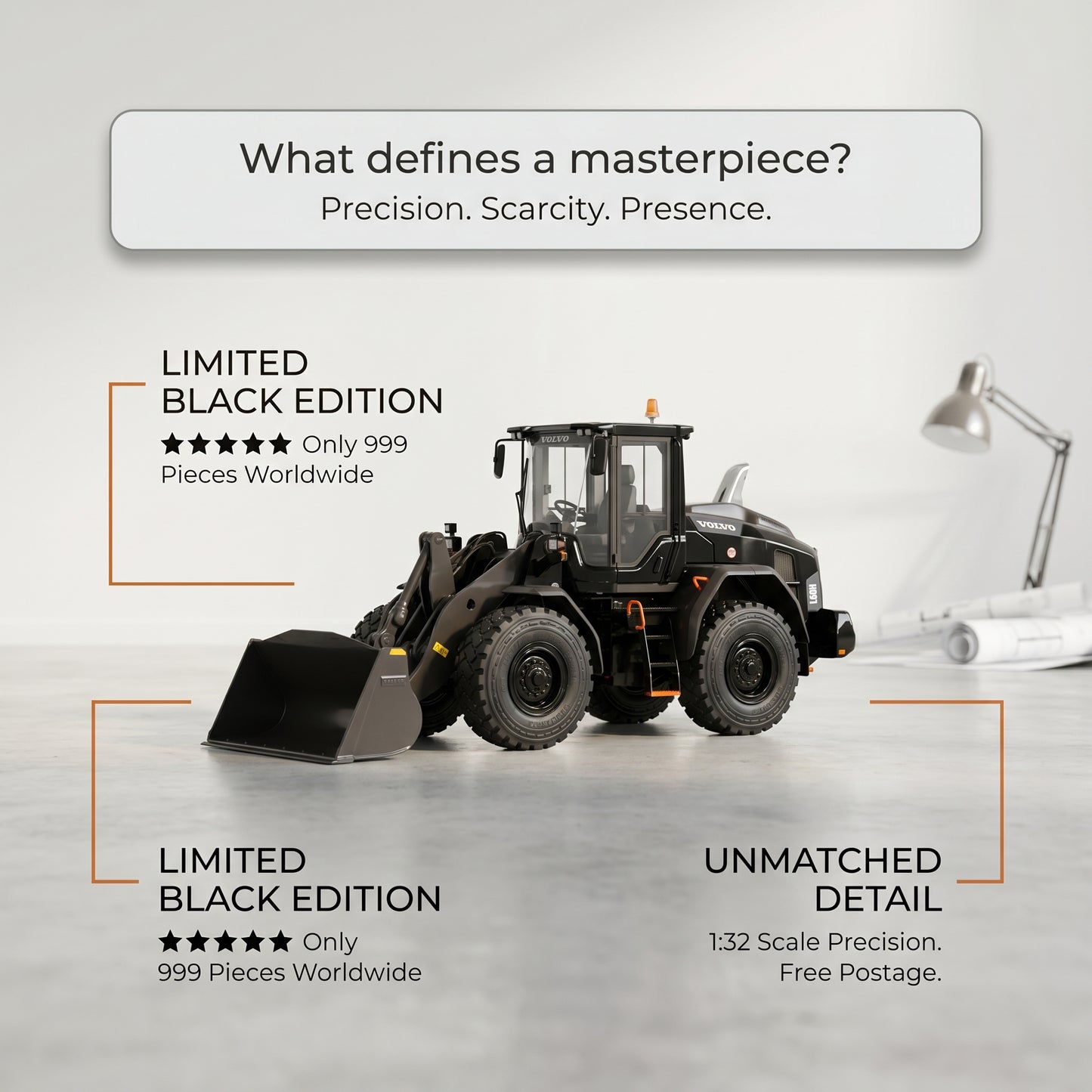 AT -  Volvo L60H wheel loader Limited Black Edition (999 pieces)