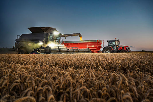 Claas Evening Harvest Fine Art Print