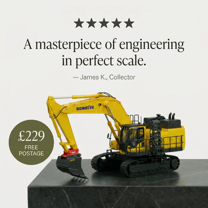 NZG - Komatsu PC1250 Excavator with Lenhoff Quick Coupler - 1:50 Scale