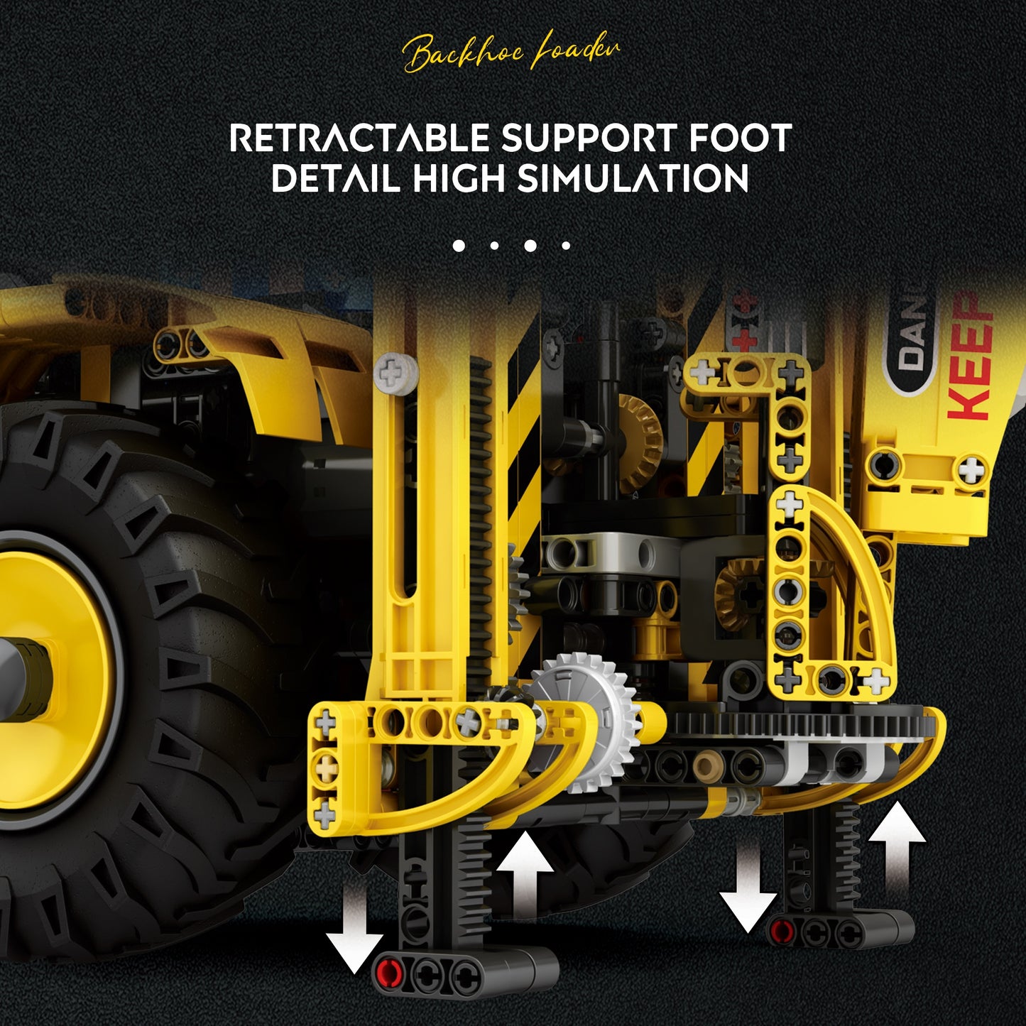 Bulldozer with Back Hoe（Remote Control Version）