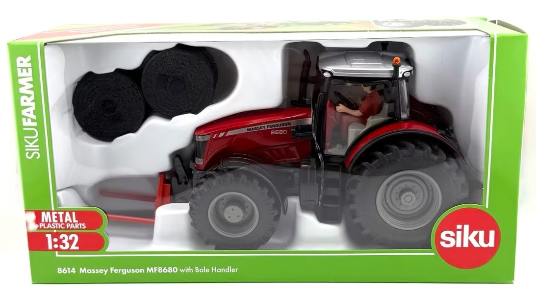 Siku - Massey Ferguson MF 8680 w/Bale Handler - 1:32