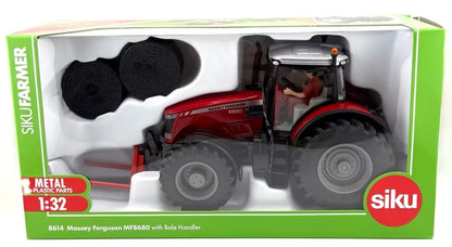 Siku - Massey Ferguson MF 8680 w/Bale Handler - 1:32