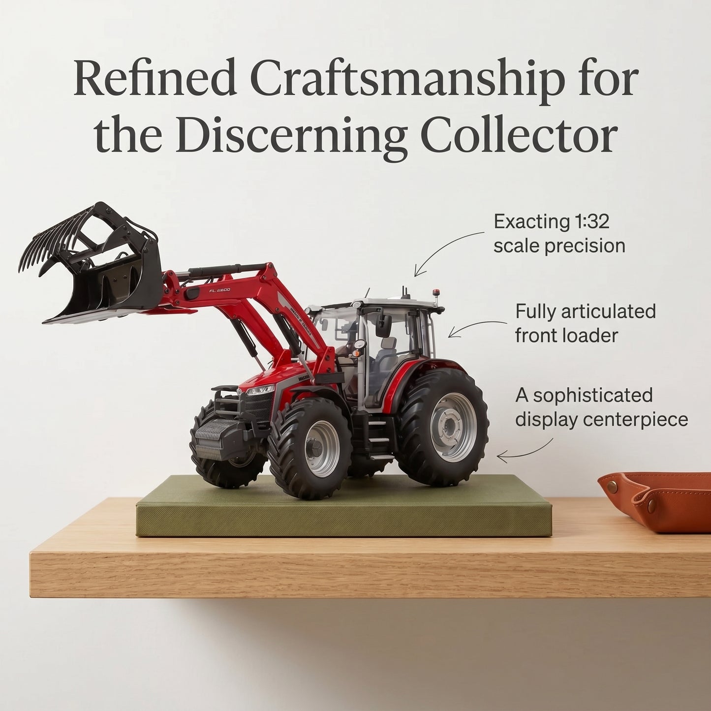 UH6784 Massey Ferguson 5M.145 Tractor with Front Loader 1:32 Scale