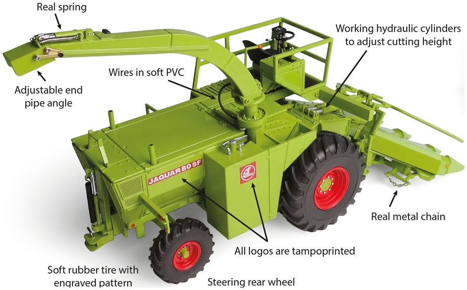 UNIVERSAL HOBBIES - Claas Jaguar 80 SF No Cabin w/Corn Header