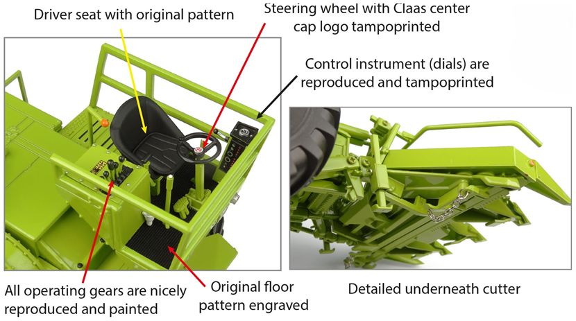 UNIVERSAL HOBBIES - Claas Jaguar 80 SF No Cabin w/Corn Header
