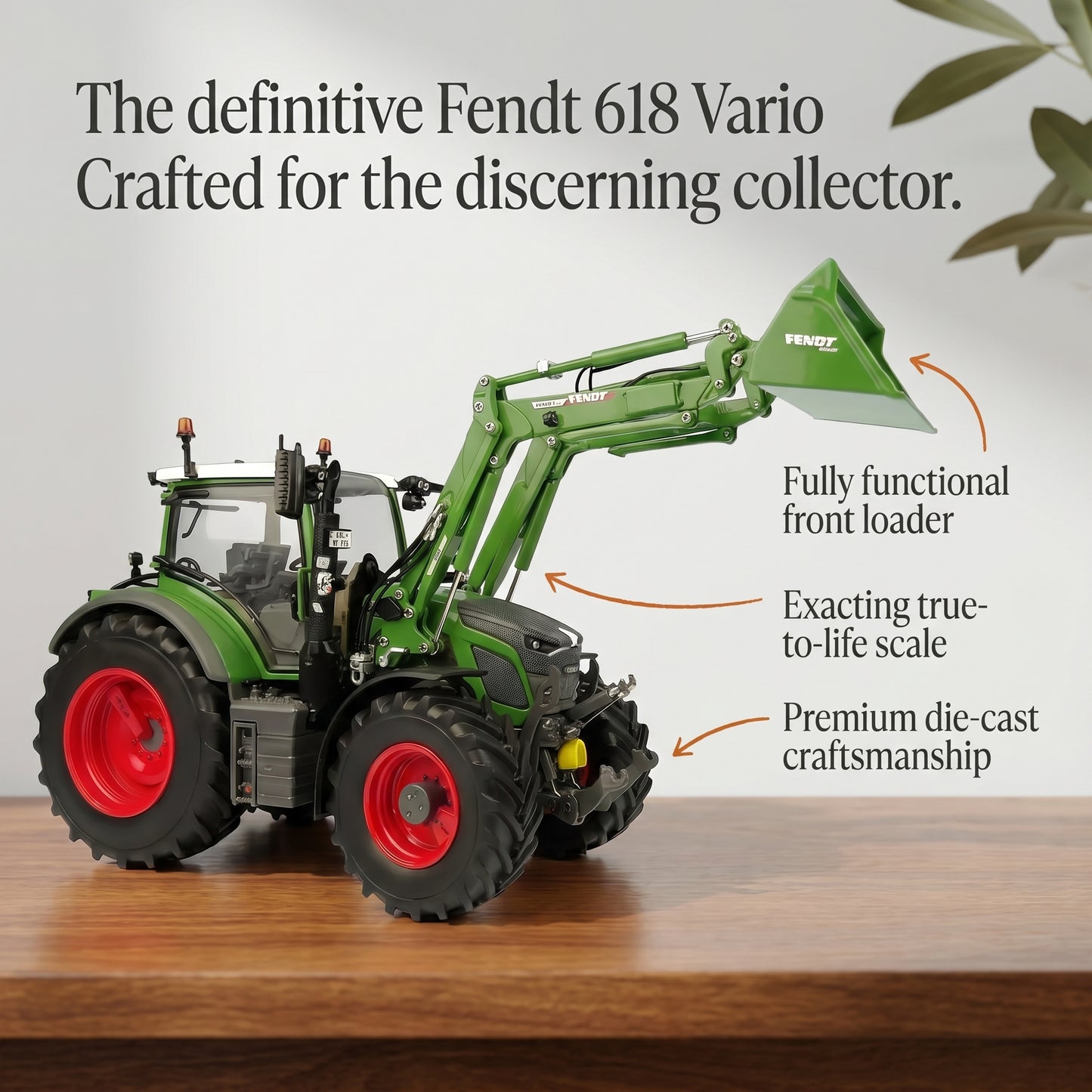 UNIVERSAL HOBBIES FENDT 618 VARIO WITH FRONT LOADER