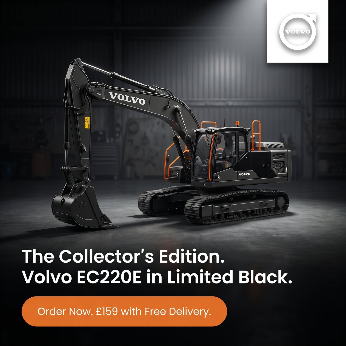 AT - Volvo EC220E Limited Black Edition - 1:32