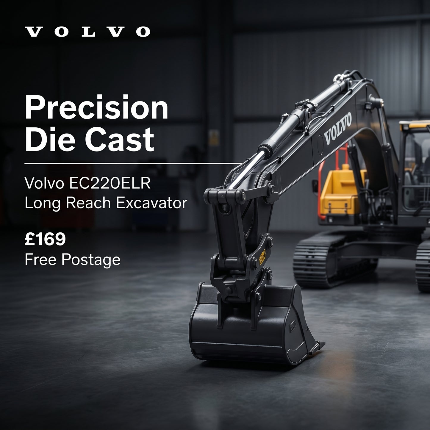 AT -  Volvo EC220ELR Long Reach Tracked excavator.