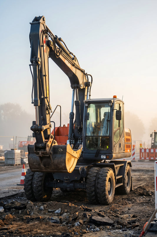 Atlas Digger Roadworks Fine Art Print