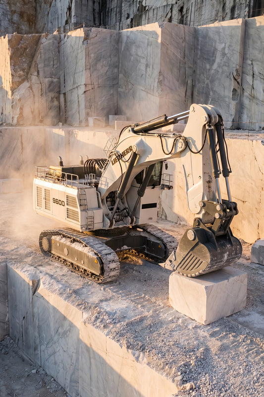 Liebherr 9600 Quarry Fine Art Print